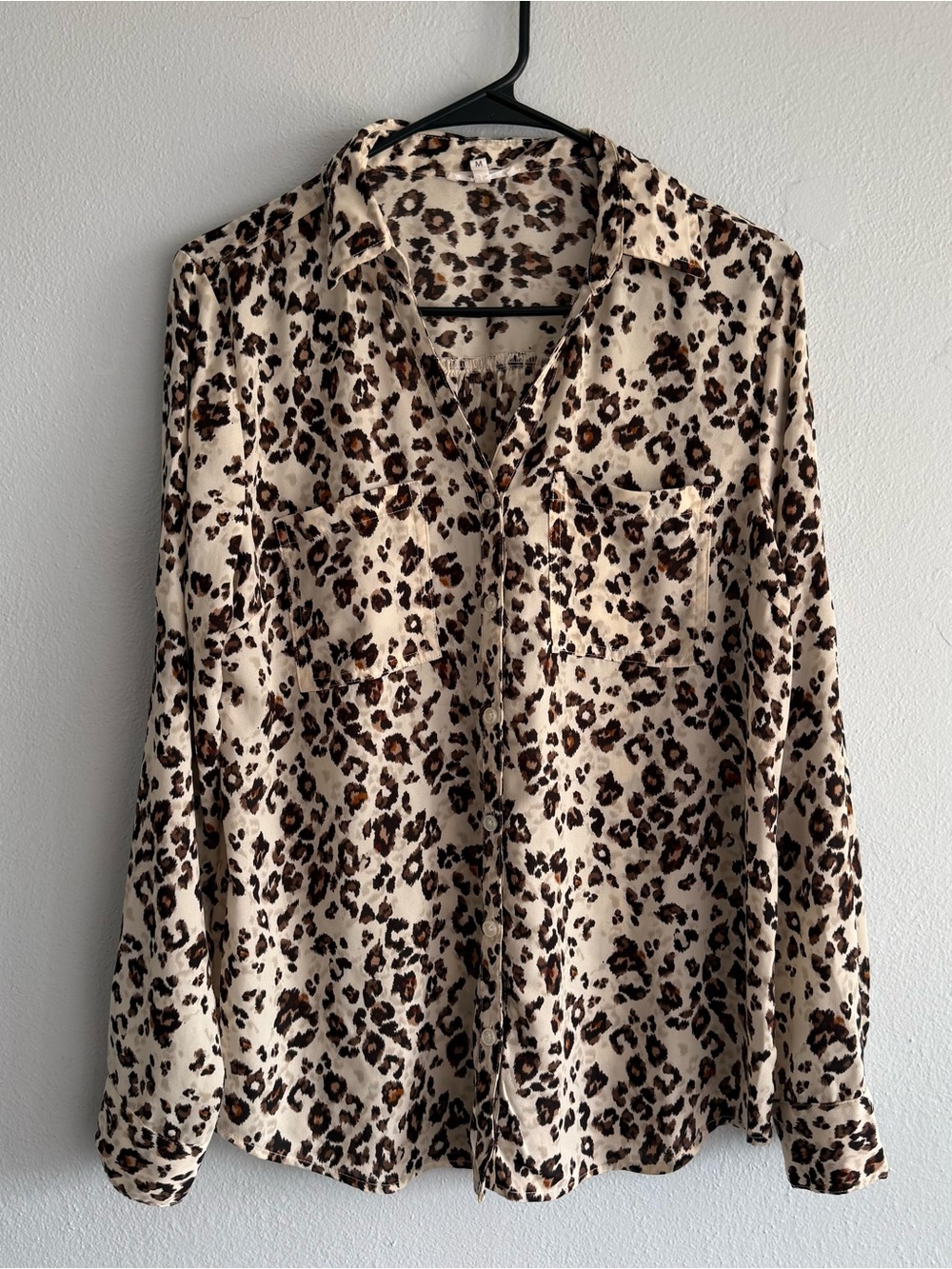 Maurices Leopard Print Button-Up Blouse - Size Medium